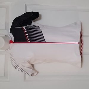 Performance Bicycle Women's Cycling Jersey White/Red/Black 4 Pocket.Size Small